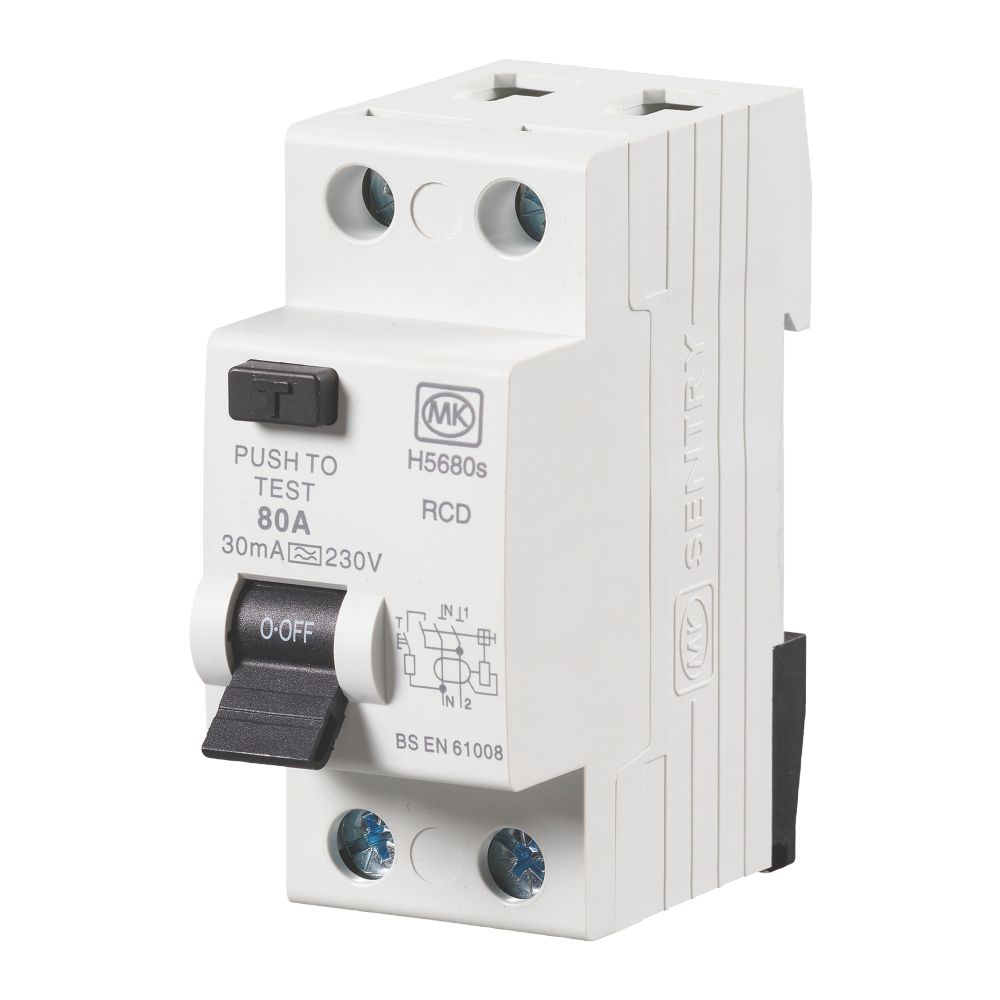 Image of MK Sentry 80A 30mA 2-Pole Type A RCCB 