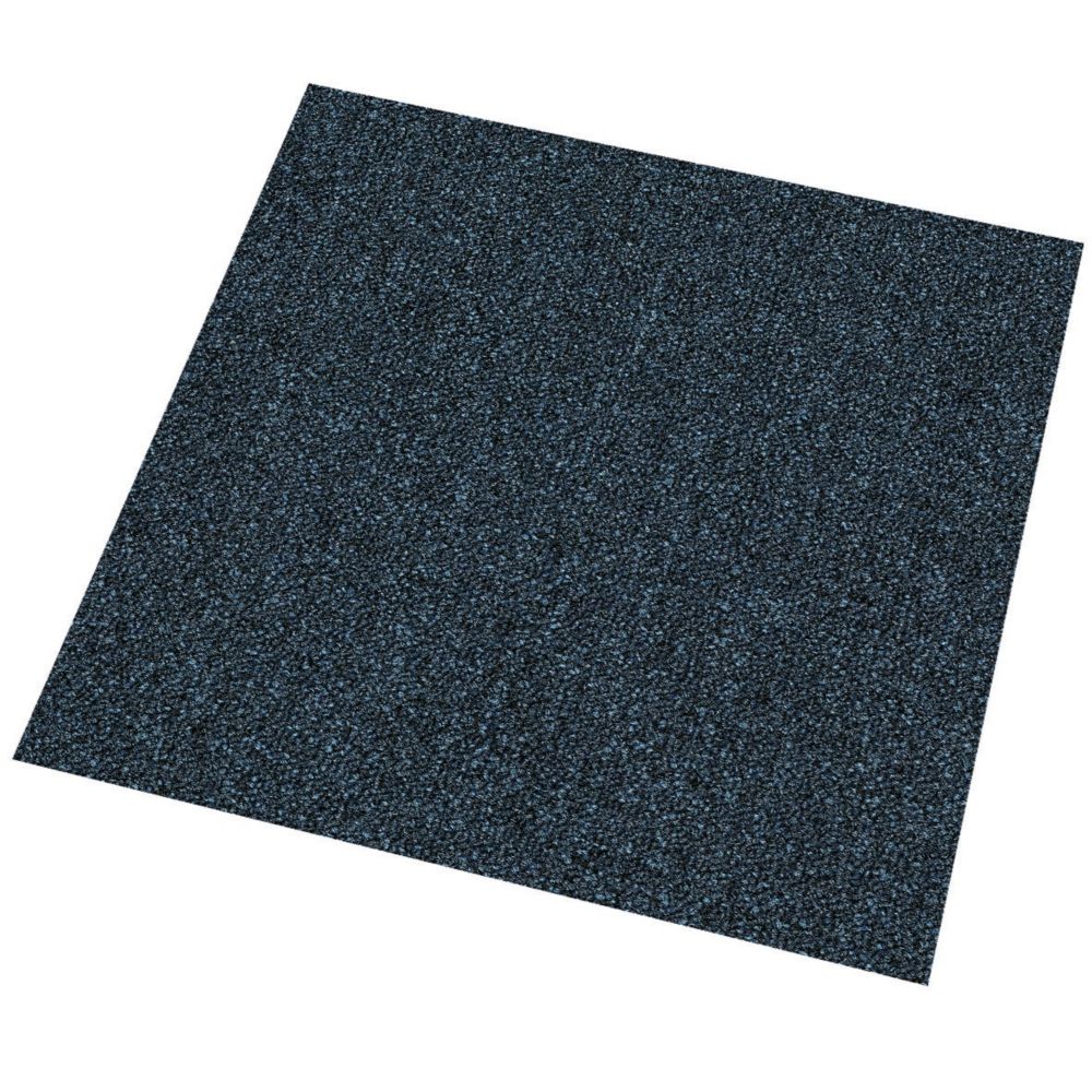 Image of Abingdon Carpet Tile Division Fusion Dark Blue Carpet Tiles 500 x 500mm 20 Pack 