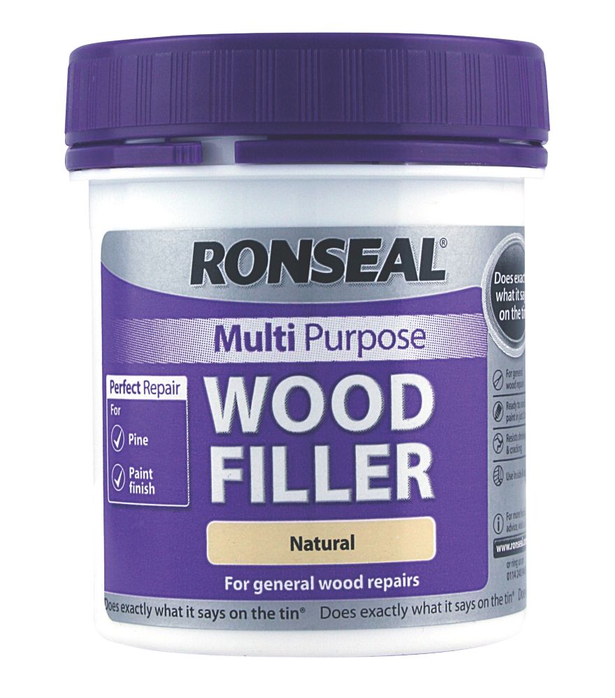 Image of Ronseal Multipurpose Wood Filler Natural 250g 