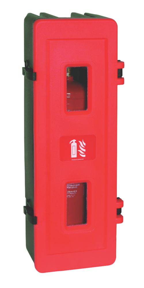 Image of Firechief HS83 Single Extinguisher Cabinet 310mm x 263mm x 830mm Red / Black 