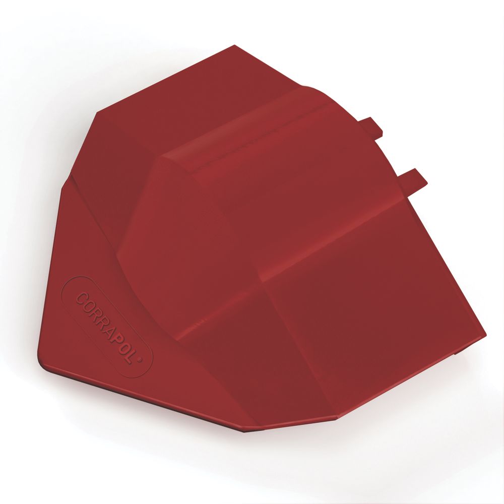 Image of Corrapol-BT Red 3mm Super Ridge End Cap 100mm x 160mm 