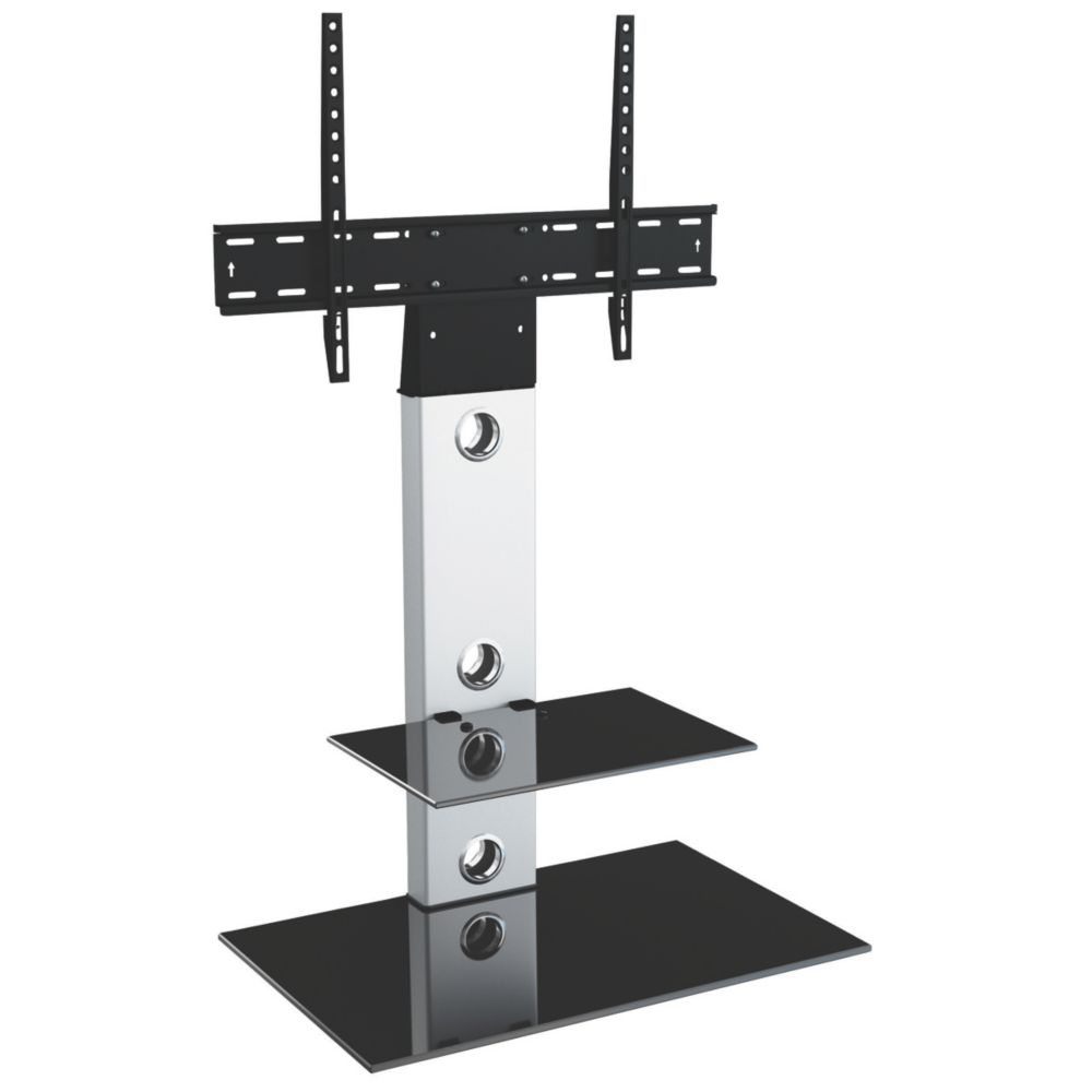 Image of AVF Lesina FSL700LES TV Stand Silver Body / Black Glass 