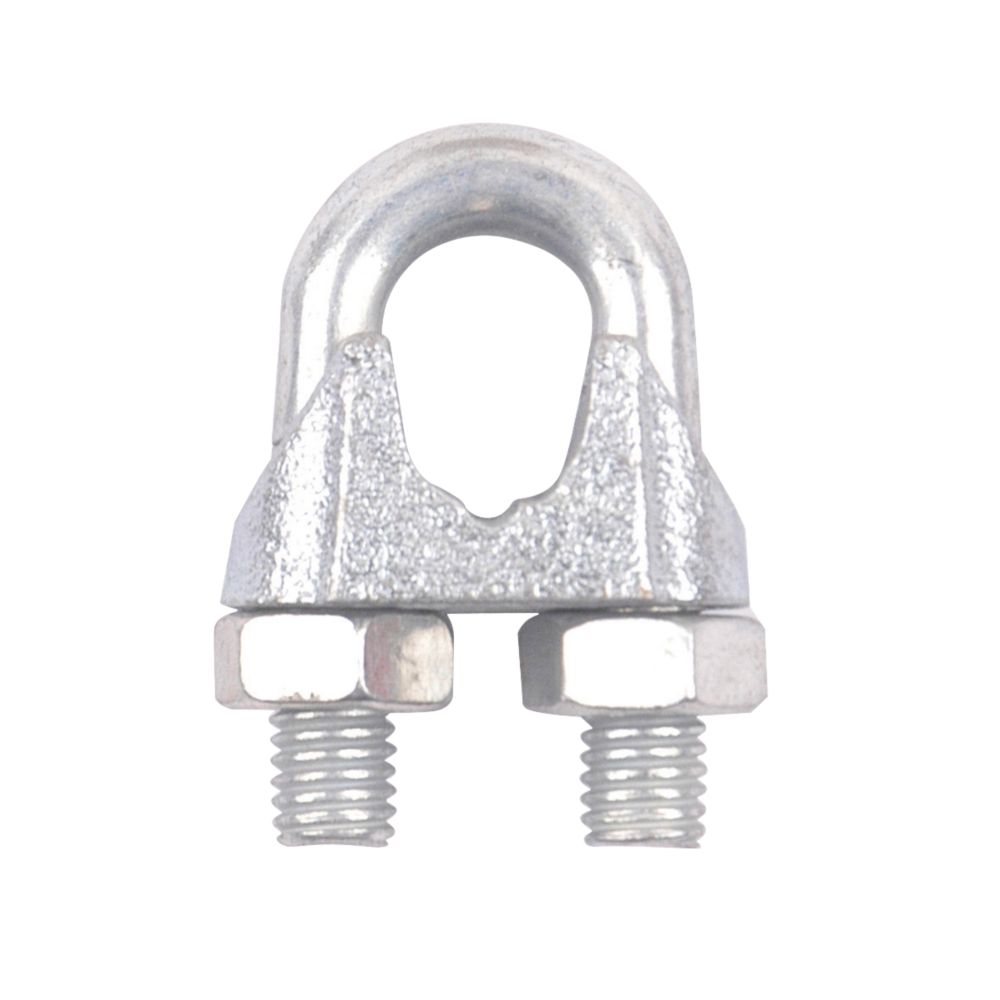 Image of Diall M8 Rope Clips Zinc-Plated 10 Pack 