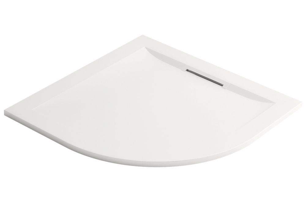 Image of Mira Flight Level Quadrant Shower Tray White 800mm x 800mm x 25mm 