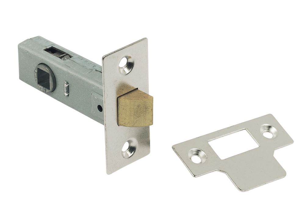 Image of Nickel-Plated Tubular Latch 67mm Case - 45mm Backset 
