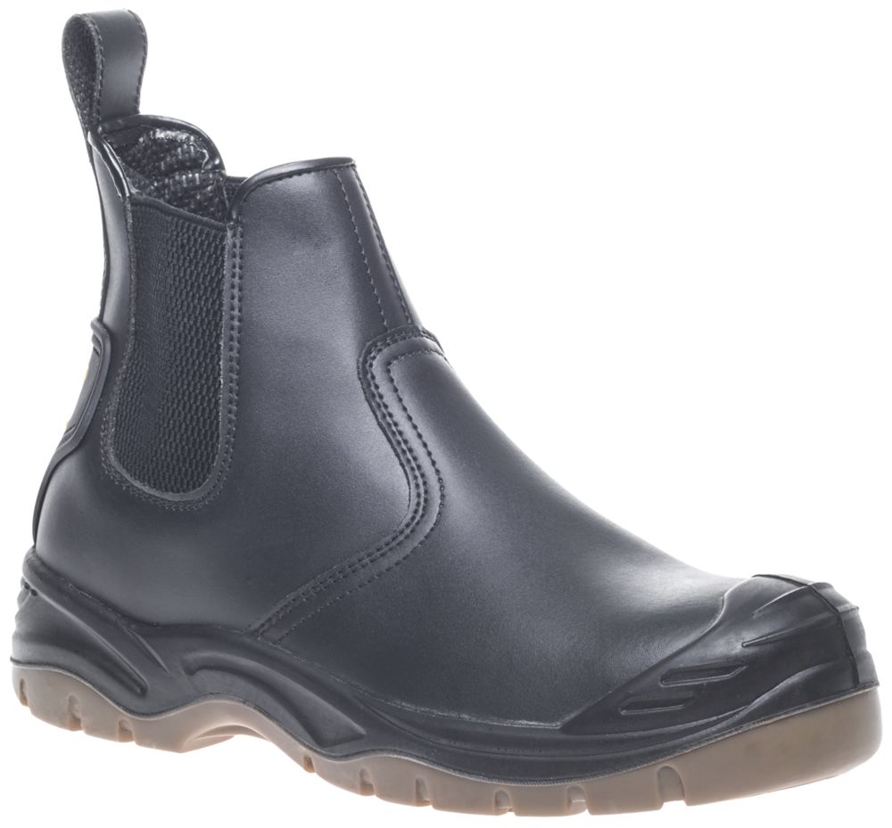 Image of Apache AP714SM Safety Dealer Boots Black Size 8 