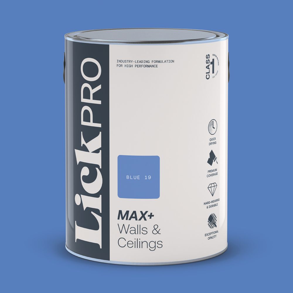 Image of LickPro Eggshell Blue 19 Emulsion Paint 5Ltr 