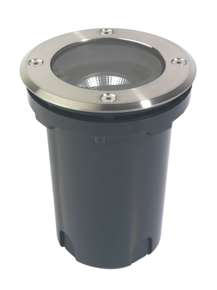 Image of 4lite 120mm Outdoor LED Recessed Ground Light Stainless Steel 6W 229lm 