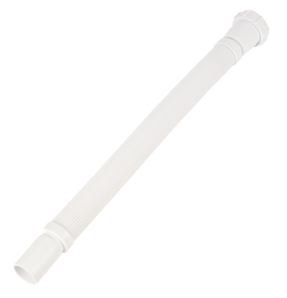 Image of McAlpine Flexible Straight Connector White 460mm 