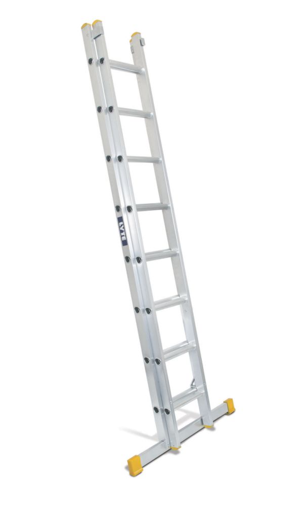 Image of Lyte 2-Section Aluminium Extension Ladder 3.86m 