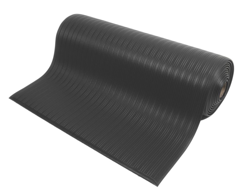 Image of COBA Europe Orthomat Anti-Fatigue Floor Mat Black 18.3m x 0.9m x 9mm 