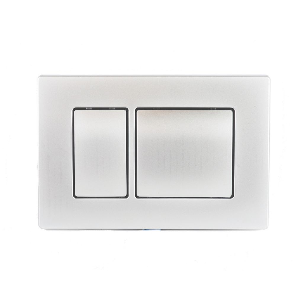 Image of Fluidmaster Key Dual-Flush T-Series Activation Plate Matt Chrome 