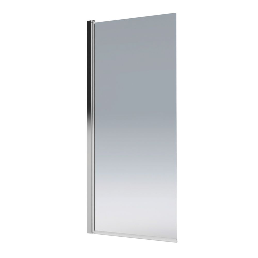 Image of Aqualux Aqua 6 Framed Silver Bathscreen 1500mm x 850mm 