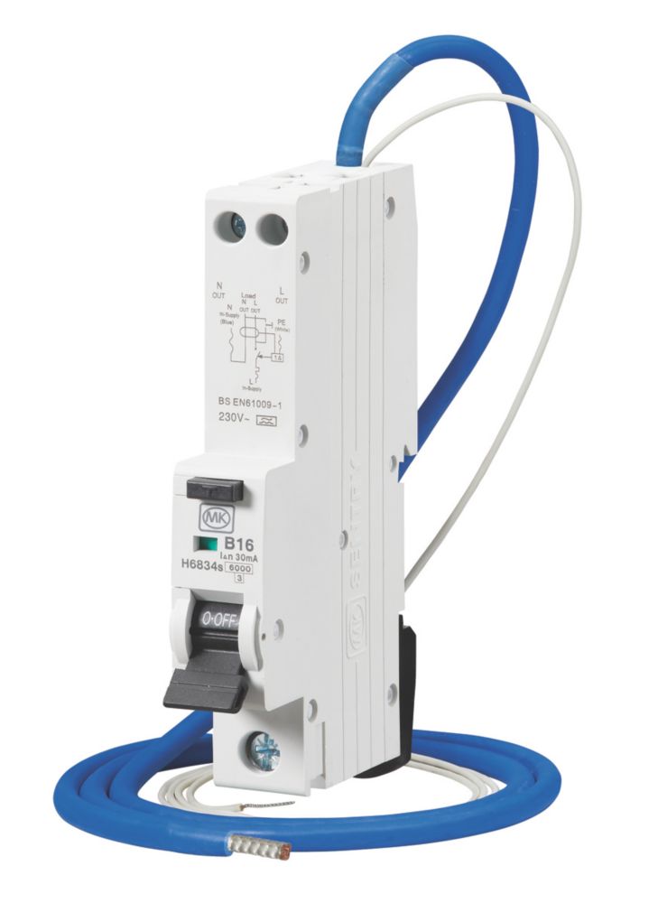 Image of MK Sentry 16A 30mA SP Type B RCBO 