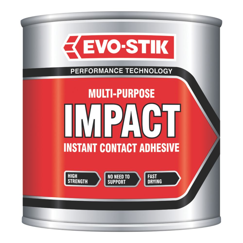 Image of Evo-Stik Impact Adhesive Off-White To Amber 250ml 