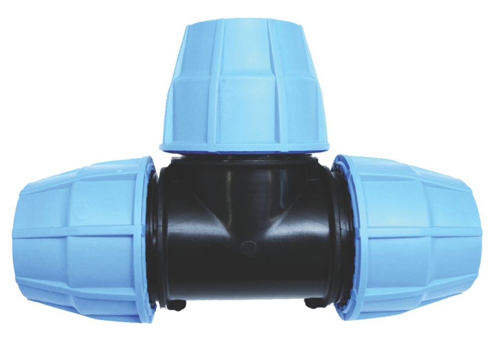 Image of FloPlast MDPE Equal Tee 20mm x 20mm x 20mm 