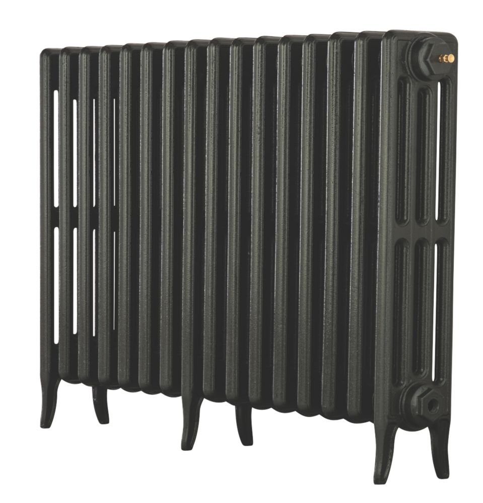 Image of Arroll Neo-Classic 4-Column Cast Iron Radiator 660mm x 994mm Pewter 4258BTU 