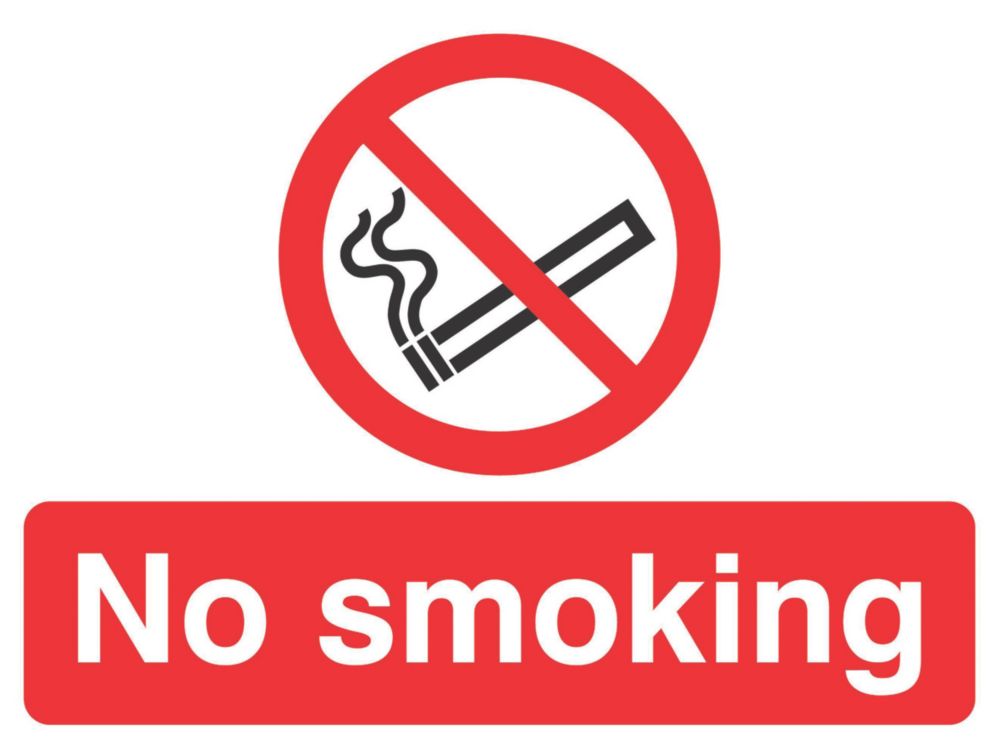 Image of "No Smoking" Sign 450mm x 600mm 