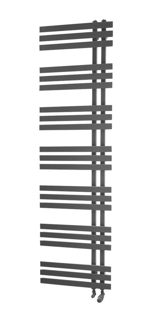 Image of Towelrads Cobham Designer Towel Radiator 1800mm x 500mm Anthracite 2422BTU 