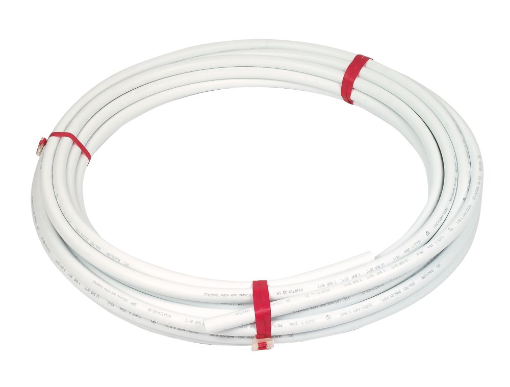 Image of FPX22B/25 Push-Fit PE-X Barrier Pipe - White 22mm x 25m White 