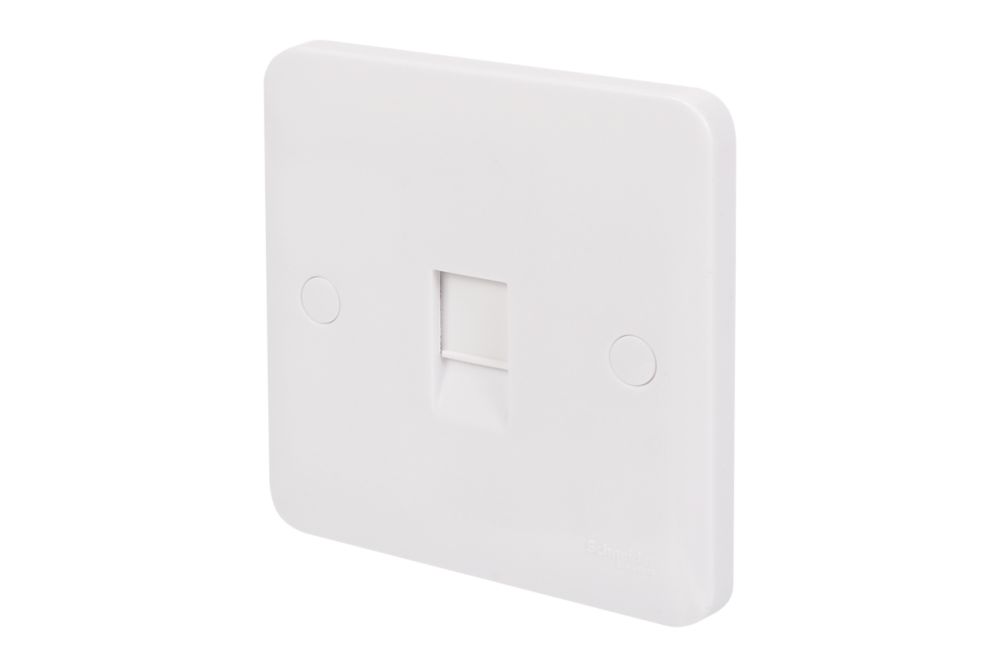 Image of Schneider Electric Lisse RJ12 Telephone / Data Socket White 