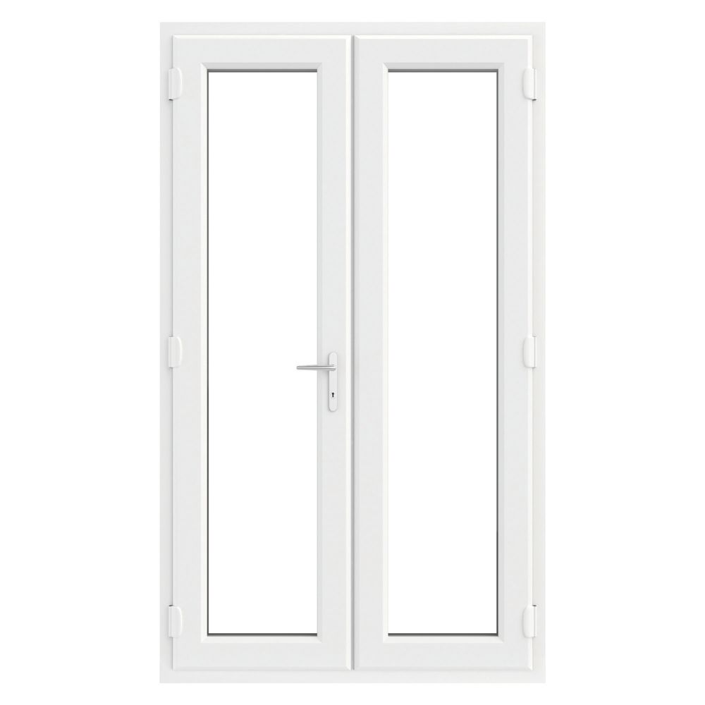 Image of Crystal White uPVC French Door Set 2090mm x 1290mm 