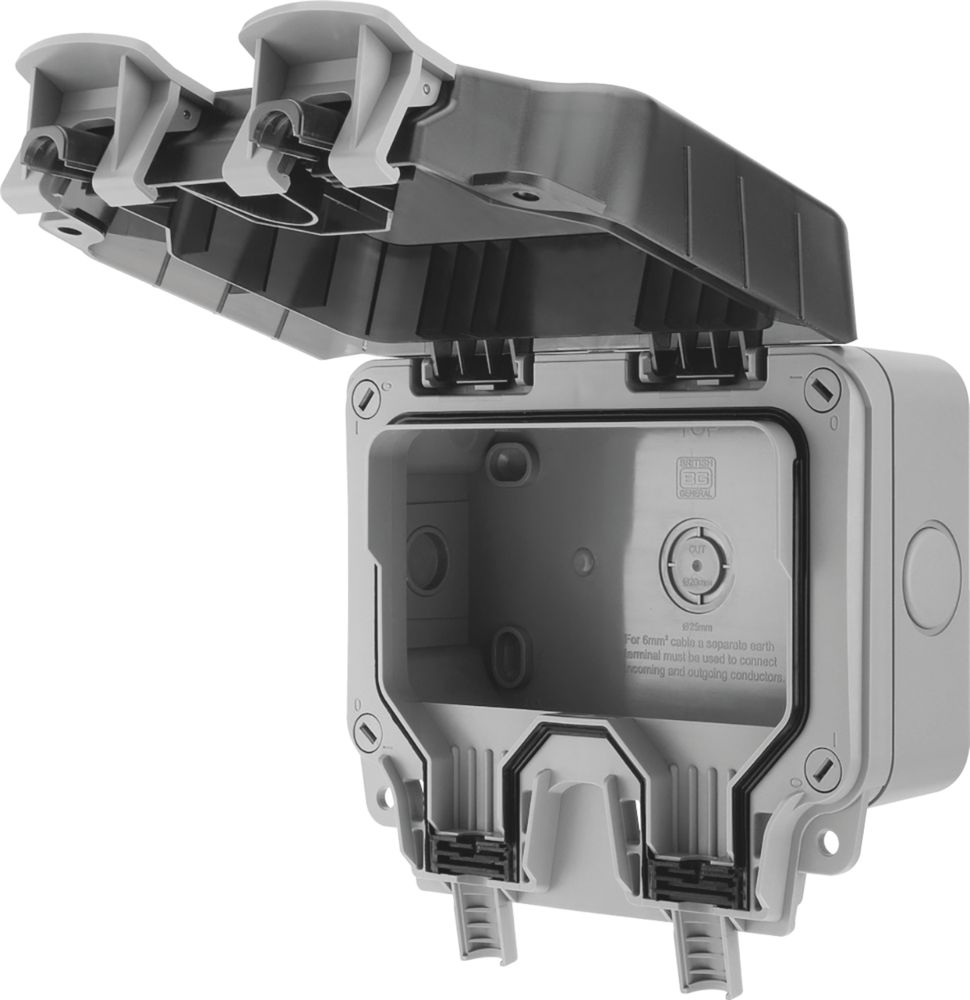 Image of British General IP66 Weatherproof Outdoor 2G Power Enclosure 117.5mm x 81mm x 159mm 