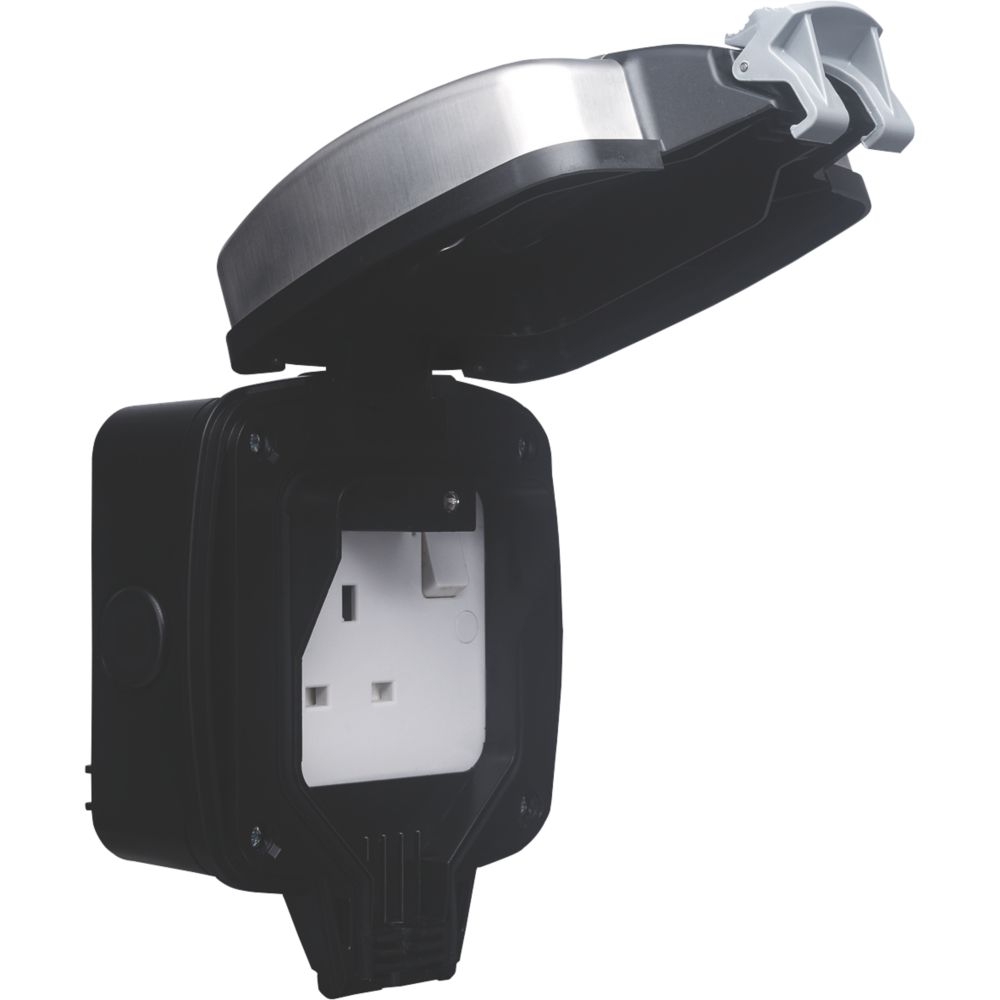 Image of British General IP66 13A 1-Gang SP Weatherproof Outdoor Switched Socket 