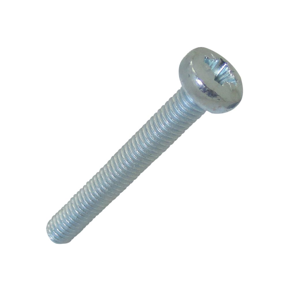 Image of Easyfix Bright Zinc-Plated Pan Machine Screws M4 x 30mm 25 Pack 