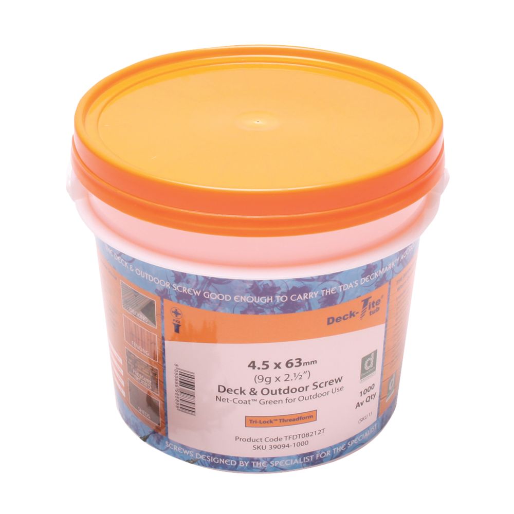 Image of Deck-Tite Screw Bucket 8ga x 2Â½" 