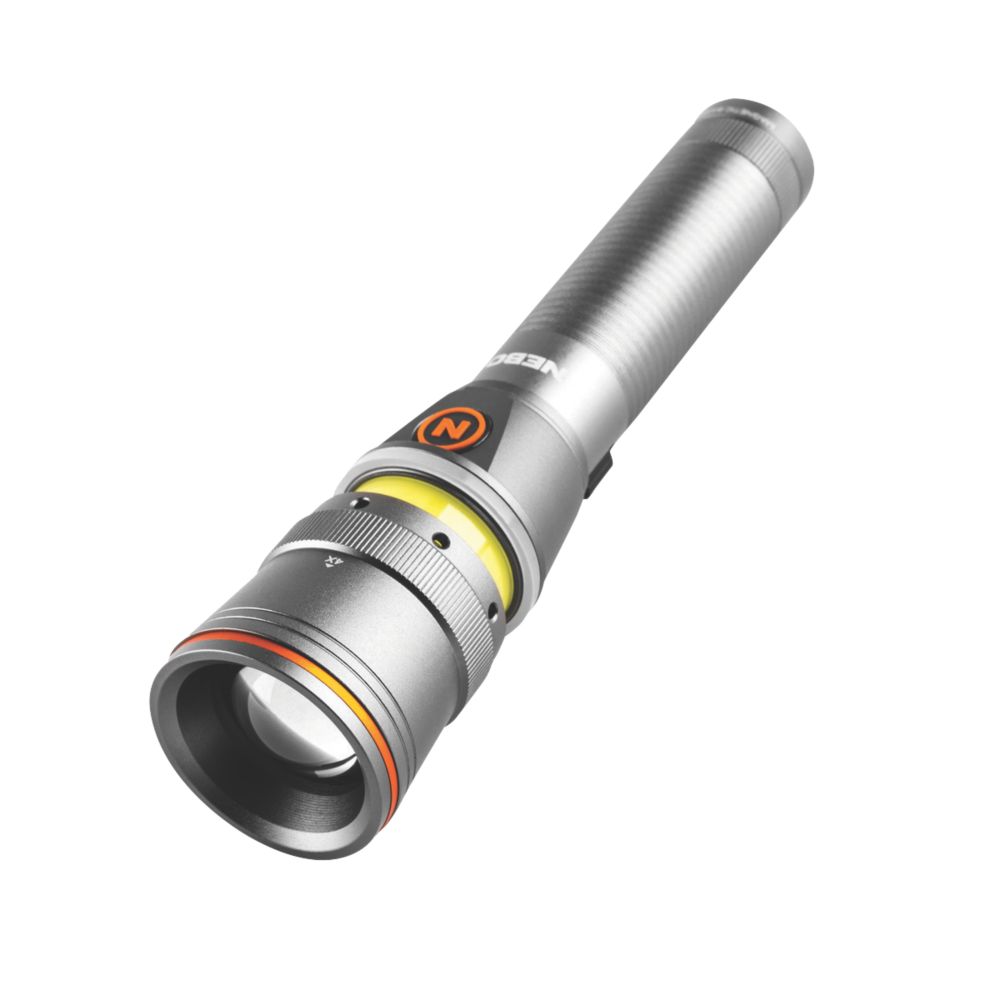 Image of Nebo Franklin Twist RC Rechargeable LED Handheld Work Light Grey 400lm 