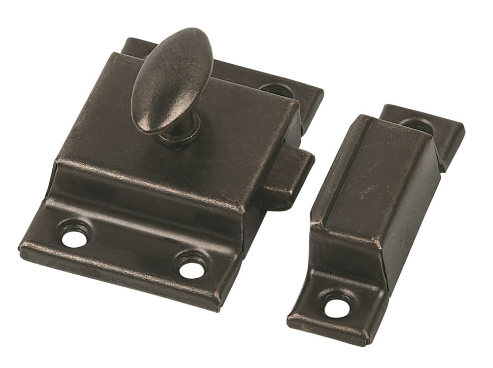 Image of Cupboard Latch Florentine Bronze 54mm x 54mm 