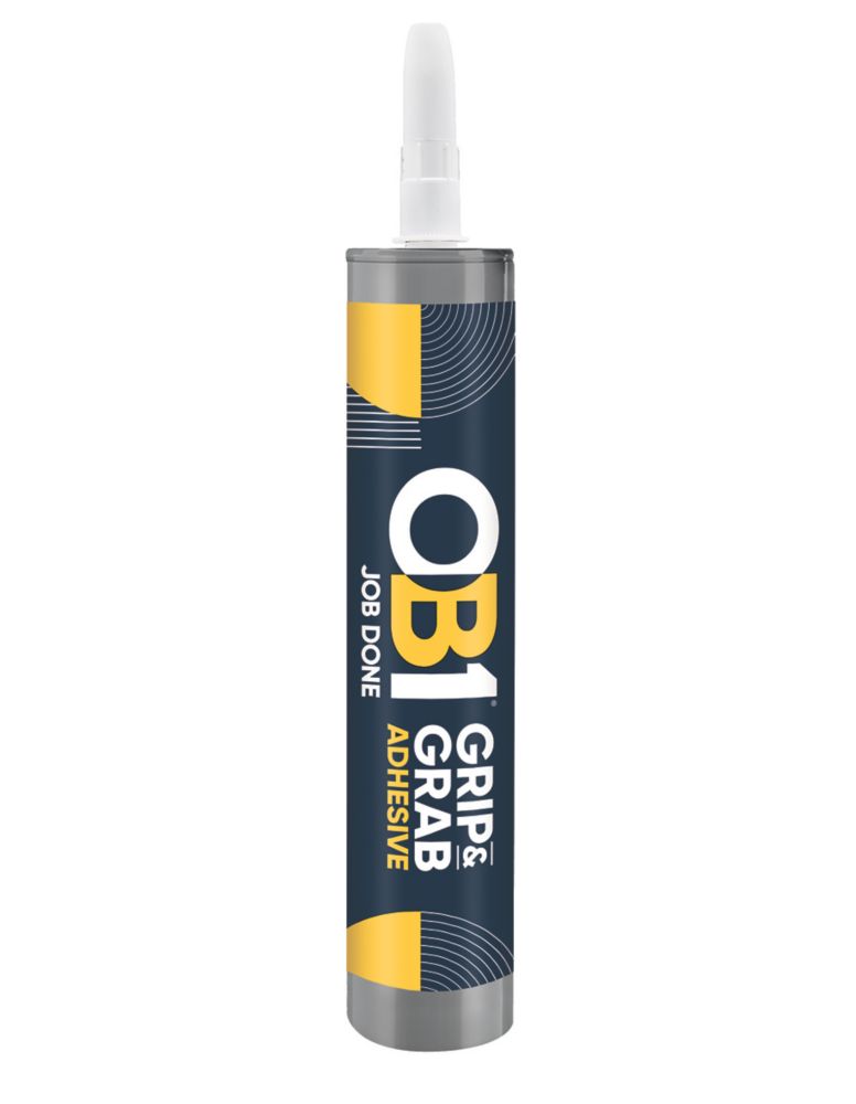 Image of OB1 Grip & Grab Instant Grab Adhesive White 290ml 