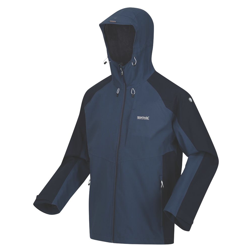Image of Regatta Britedale 100% Waterproof Jacket Blue Wing / Navy Medium Size 40" Chest 