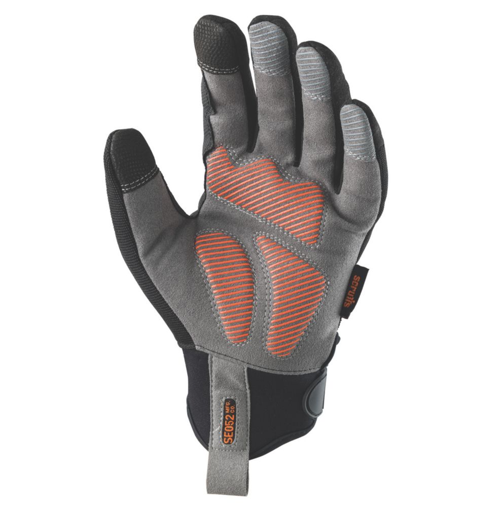 Image of Scruffs Trade Shock Impact Work Gloves Black and Grey Large 