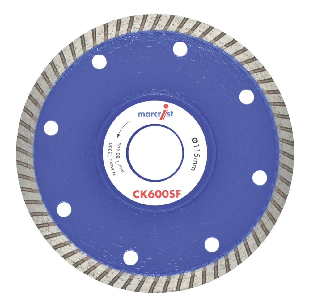 Image of Marcrist CK600SF Tile Turbo Cut Blade 115mm x 22.23mm 