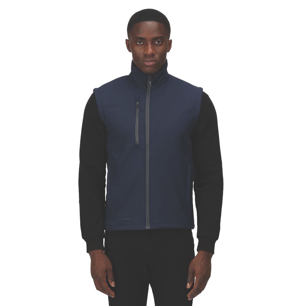 Image of Regatta Honestly Made Softshell Bodywarmer Navy XX Large 47" Chest 