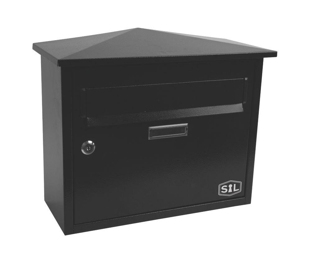 Image of Smith & Locke Premium Post Box Black Powder-Coated 