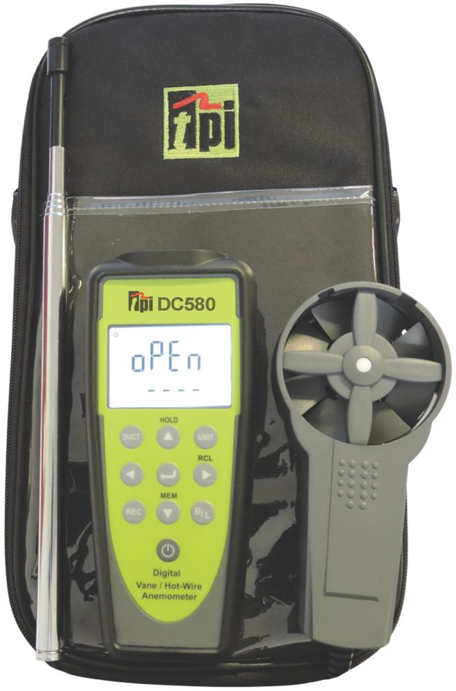 Image of TPI DC580C3 Bluetooth Hotwire & Vane Anemometer 