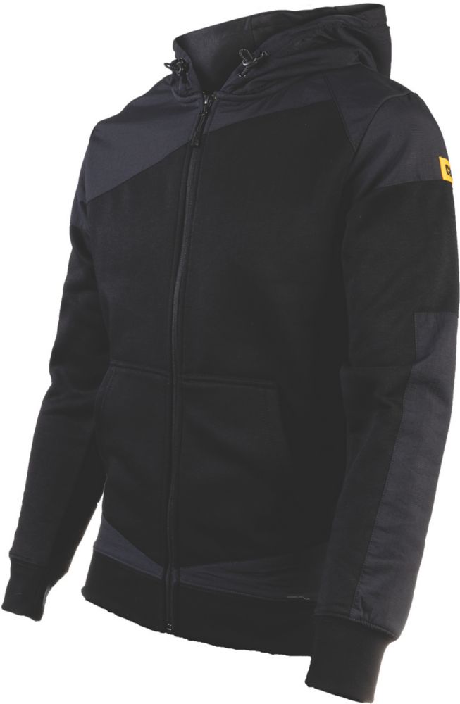 Image of CAT Trade Hooded Sweatshirt Black XX Large 50-53" Chest 