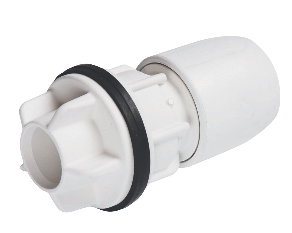 Image of Hep2O Plastic Push-Fit Tank Connector 22mm 