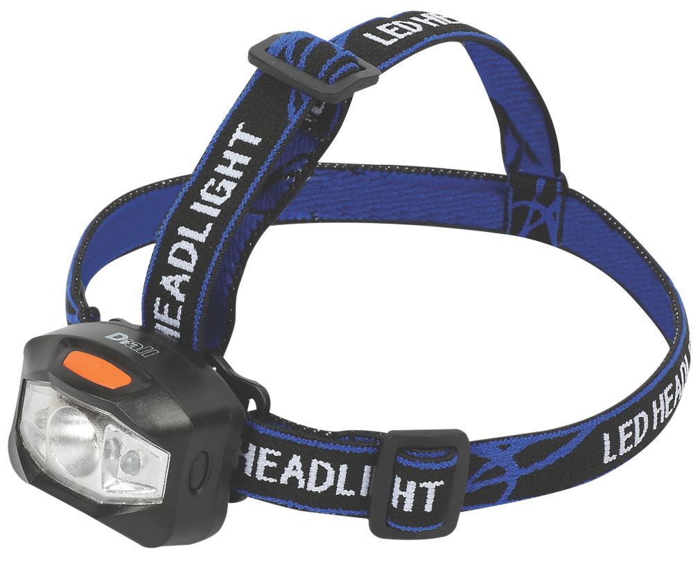 Image of Diall LED Head Torch Black 120lm 
