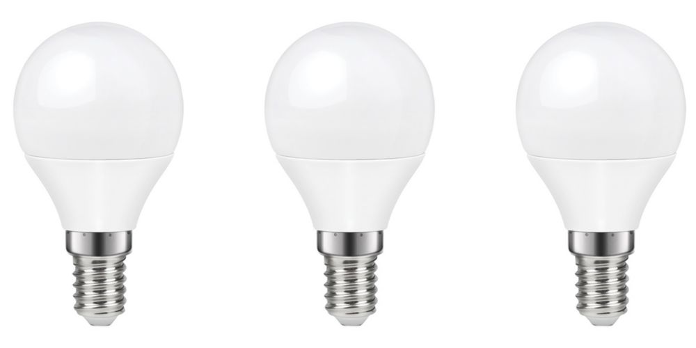 Image of LAP SES Mini Globe LED Light Bulb 250lm 2.2W 3 Pack 