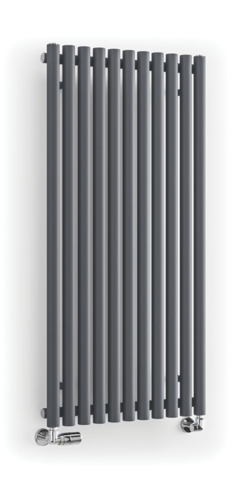 Image of Terma Rolo Room Radiator 1200m x 590mm Dark Grey 3028BTU 