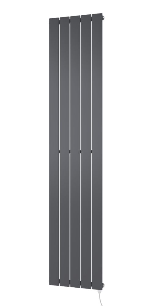 Image of Ximax Oceanus Electric Electric Designer Radiator 1800mm x 370mm Anthracite 2048BTU 
