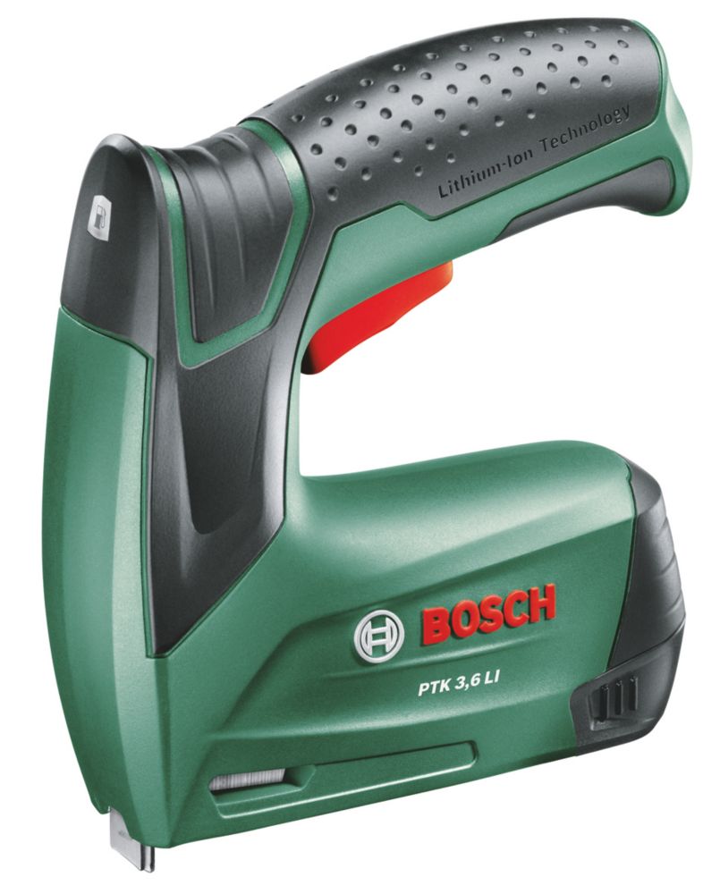 Image of Bosch PTK 3.6 LI 8mm 3.6V 1 x 1.5Ah Li-Ion Wide Crown Cordless Multi-Tacker 