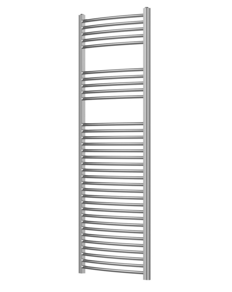 Image of Blyss Curved Towel Radiator 1600mm x 600mm Chrome 1889BTU 