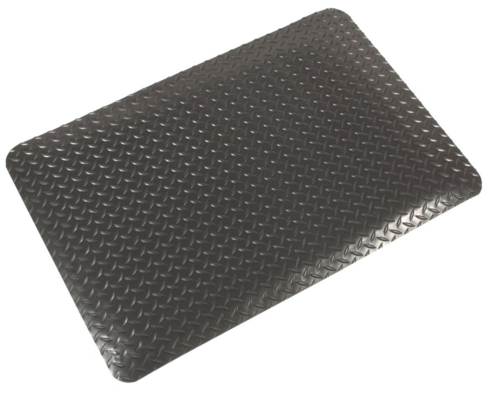 Image of COBA Europe Deckplate Anti-Fatigue Floor Mat Black 18.3m x 0.9m x 14mm 