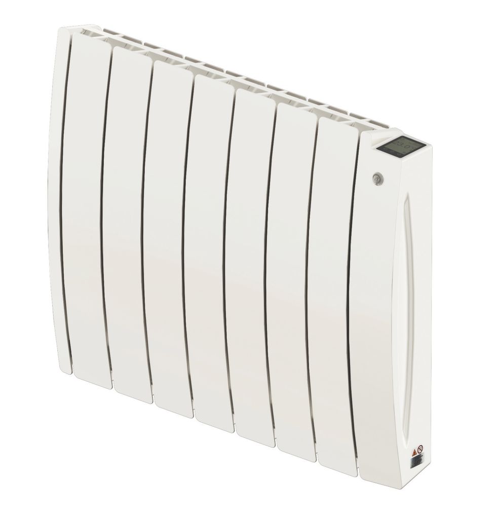 Image of Acova Taiga Electric Aluminium Horizontal Radiator 575mm x 669mm White 3412BTU 