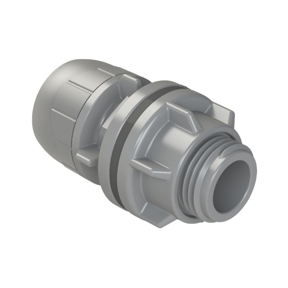 Image of PolyPlumb Plastic Push-Fit Tank Connector 15mm 